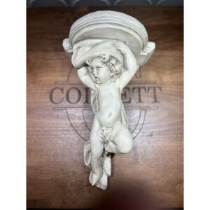 Architectural Salvage Cherub Sconce Shelf Pedestal‎ Heavy